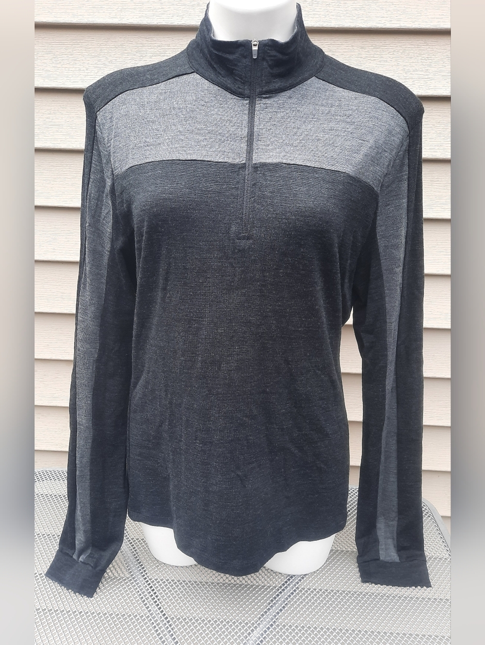 Ibex Merino Wool Quarter Zip Size XL